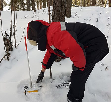 RT2 deployed in heavy snow.
